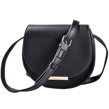 

Multifunctional Single Shoulder Handbag Fashion Retro Semicircle Bag Simple Compact Leather Main Bag