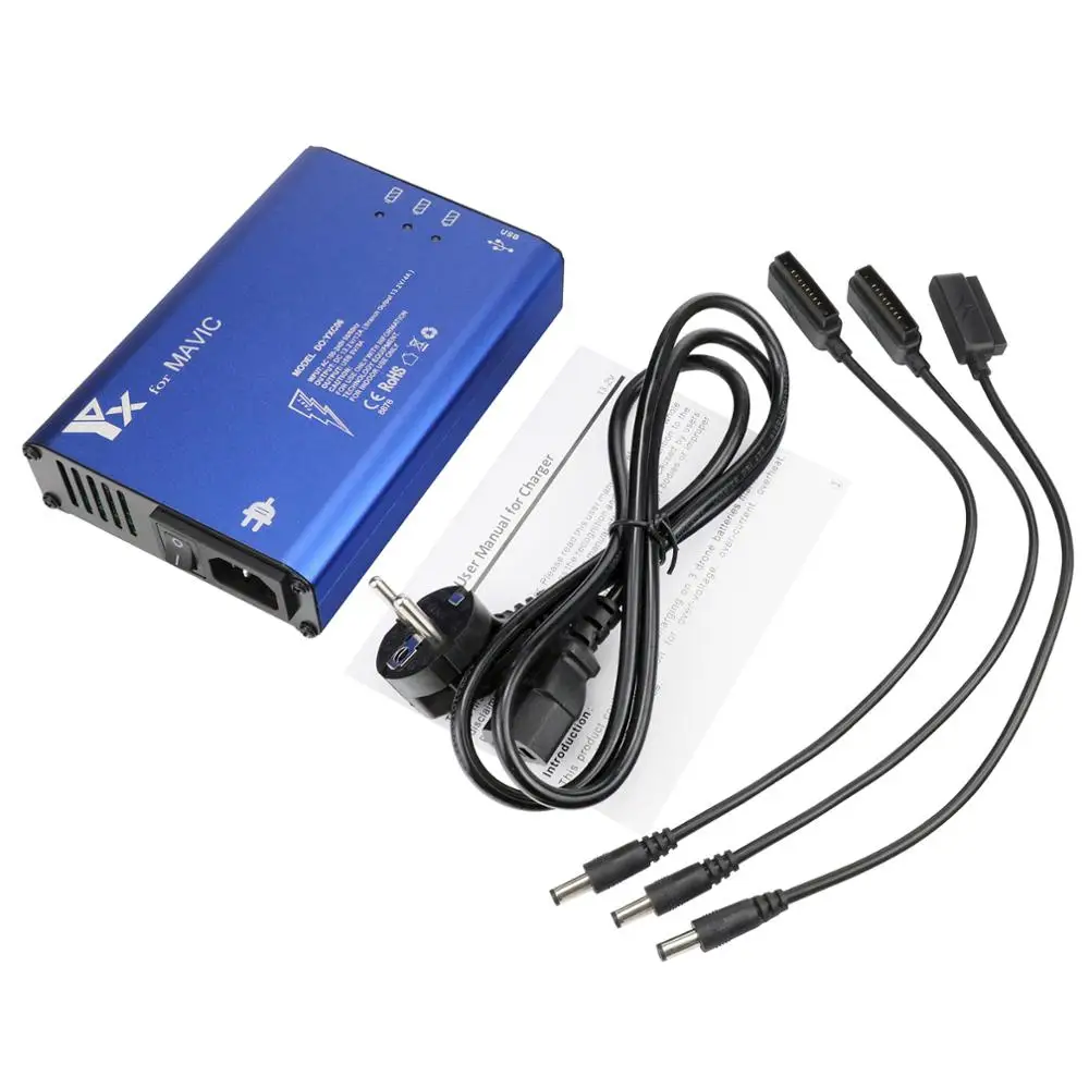 Lipo Battery Charger Drone Battery Charger FOR Mavic Pro Battery Charger Hub 5 in 1 Charging Hub For Mavic Pro Platinum Drone Battery Parallel Intelligent Rapid Charger