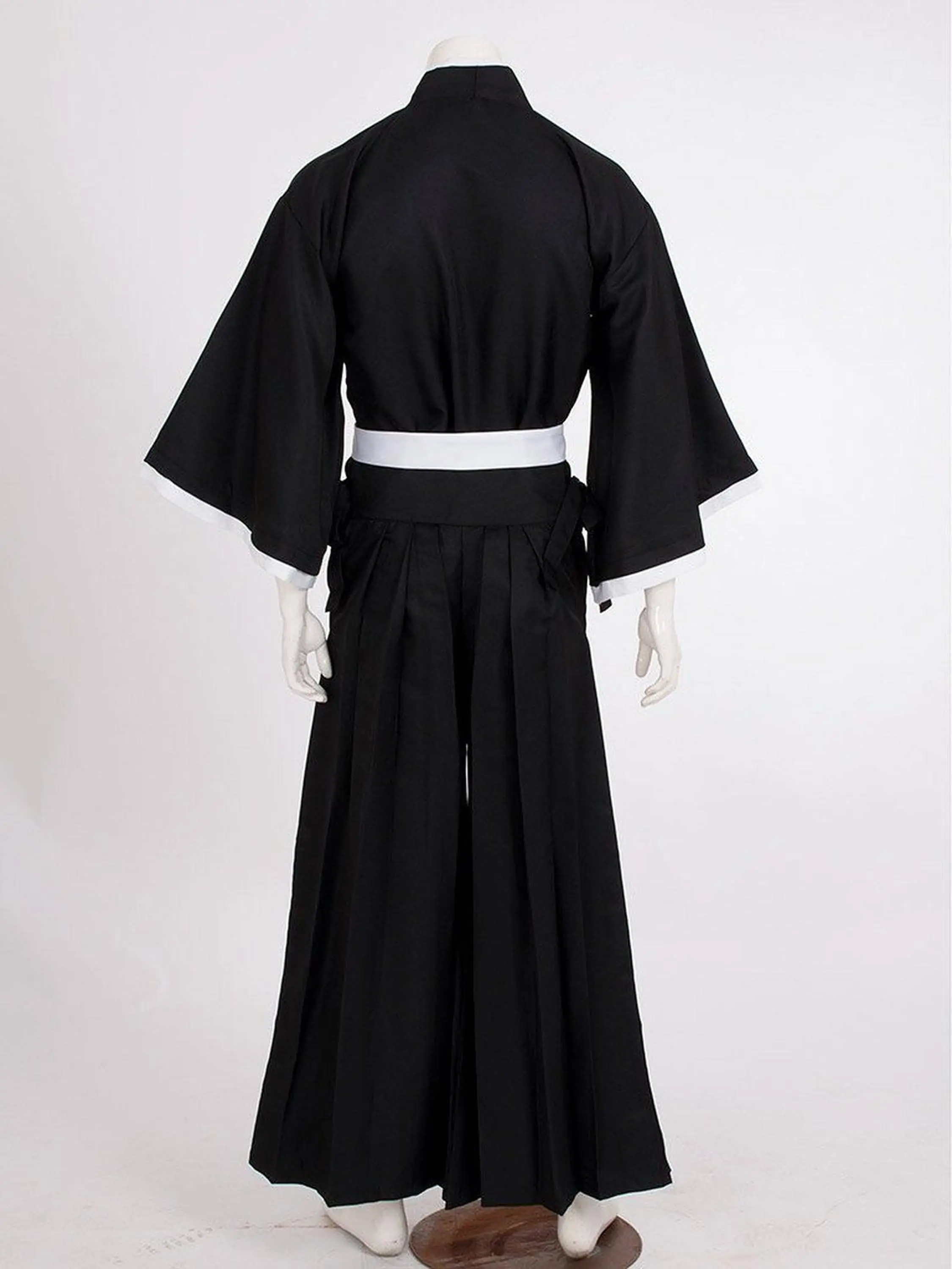 Унисекс аниме Bleach косплей Ichigo Kurosaki Bankai длинное кимоно человек японский традиционный ретро Самурай юката комплект одежды