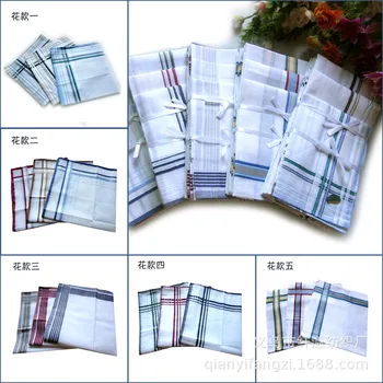 

Pure Cotton Men Handkerchief 40 * 40cm Boutique Plaid Weaving Handkerchief Full Cotton Handkerchief Handkerchief Plaid Small Squ
