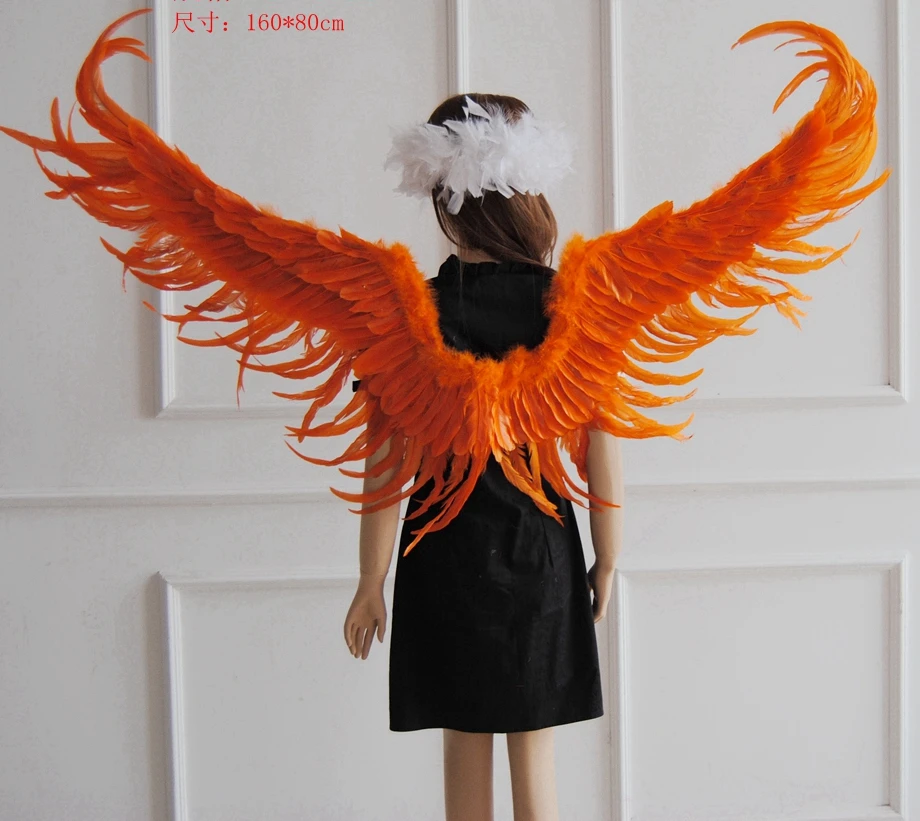 Крылья ангела для косплея, около 160*80 см, большой размер для взрослых и детей, для шоу на сцене, крылья для вечеринки