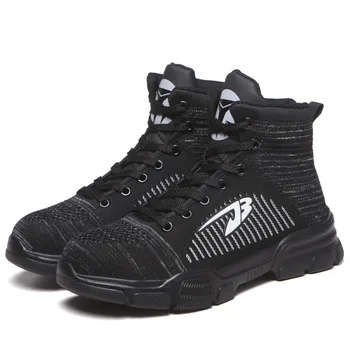 

Men's Steel Toe Work Boots Water Resistant Safety Shoes Breathable Non-slip Hiking Boots for Women