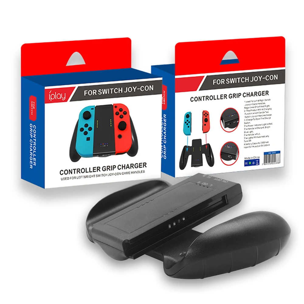 

2000mAh Power Bank Switch Left Right Joy-Con Gamepad Charging Dock Grip NS Joy Con Pad Controller Grip Charger Charging Handle