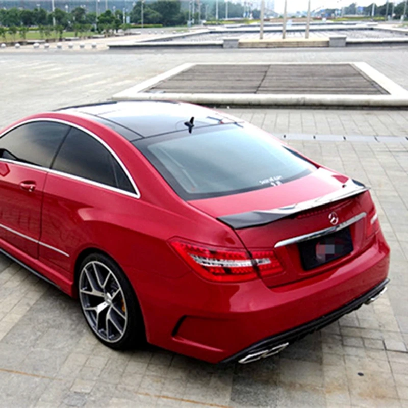 W207 C207 углеродное волокно/FRP спойлер багажника R стиль крыло для Mercedes E класс купе 2010- E200 E250 E300 E350