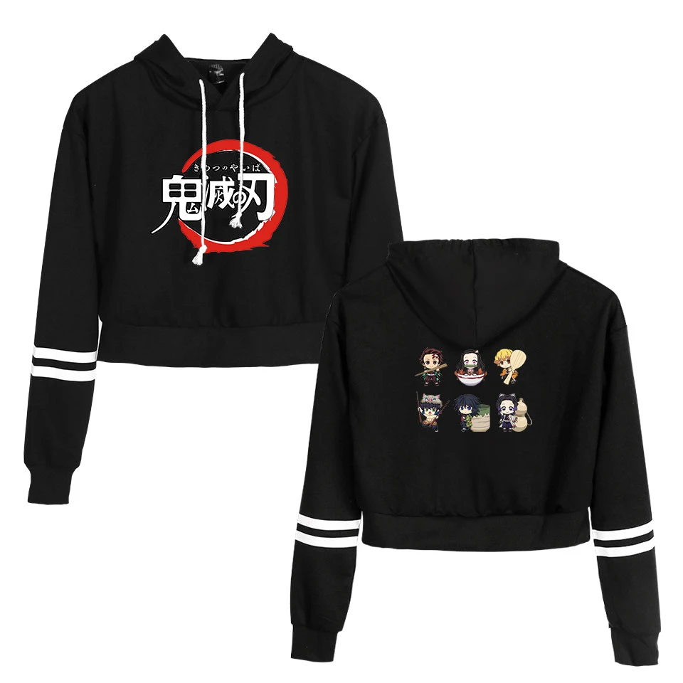 Cropped anime hoodie Clearance