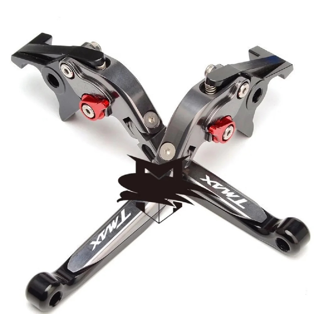 CN Adjustable Brake Clutch Levers For Yamaha Tmax 530 T-MAX530 TMAX530 TMAX-530 SX DX Motorbike Accessories bra - Color: Dark grey