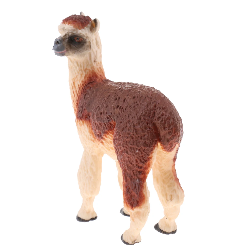 Lifelike Simulation Jungle Widlife Alpaca Animals Model Figurine Kids Action Figure Science Nature Toys Home Decoration Props