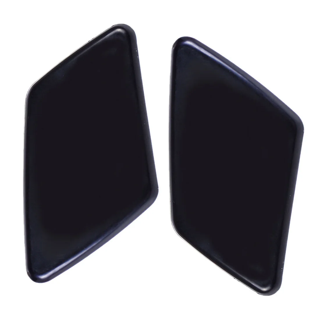 

1pair Bumper Headlight cover Plastic Black Washer Cap Right Flap Nozzle