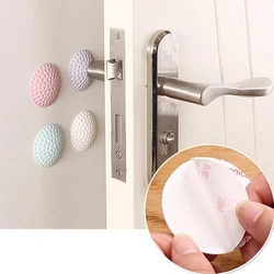 Tampon en caoutchouc souple pour protéger le mur, auto adhésif épaississant, bouchon de porte muet, modélisation de Golf, autocollants de garde boue de porte 3 pièces 
