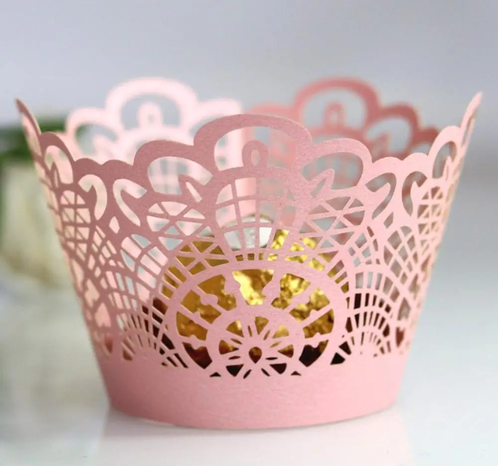 50/100pcs Laser Cutting Cupcake Wrappers Music Notes Muffin Case Cake Paper Cup Liner Wedding Birthday Party Liners Decoration | Дом и сад
