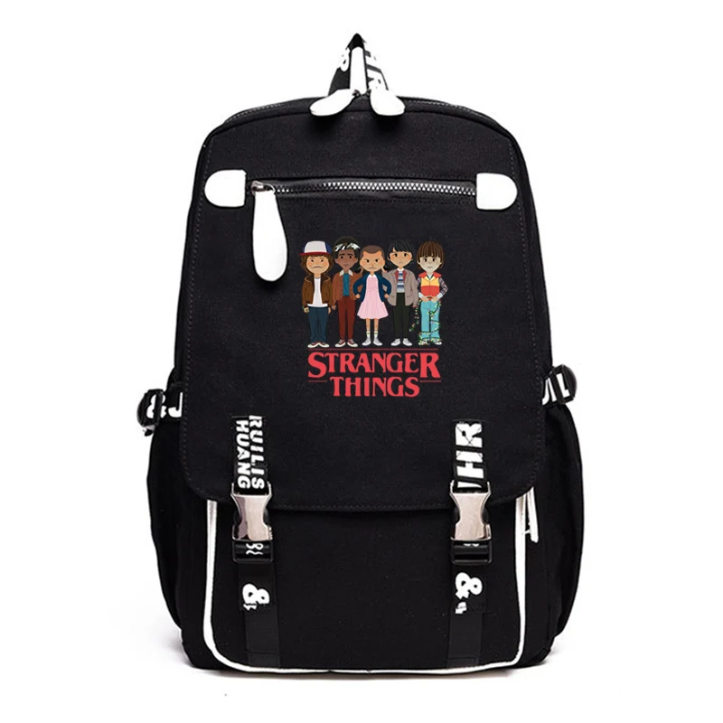 Черный Рюкзак Mochila Stranger Things, большой мужской рюкзак для ноутбука 3, школьные сумки для девочек-подростков, рюкзак аниме Sac A Dos Bookbag