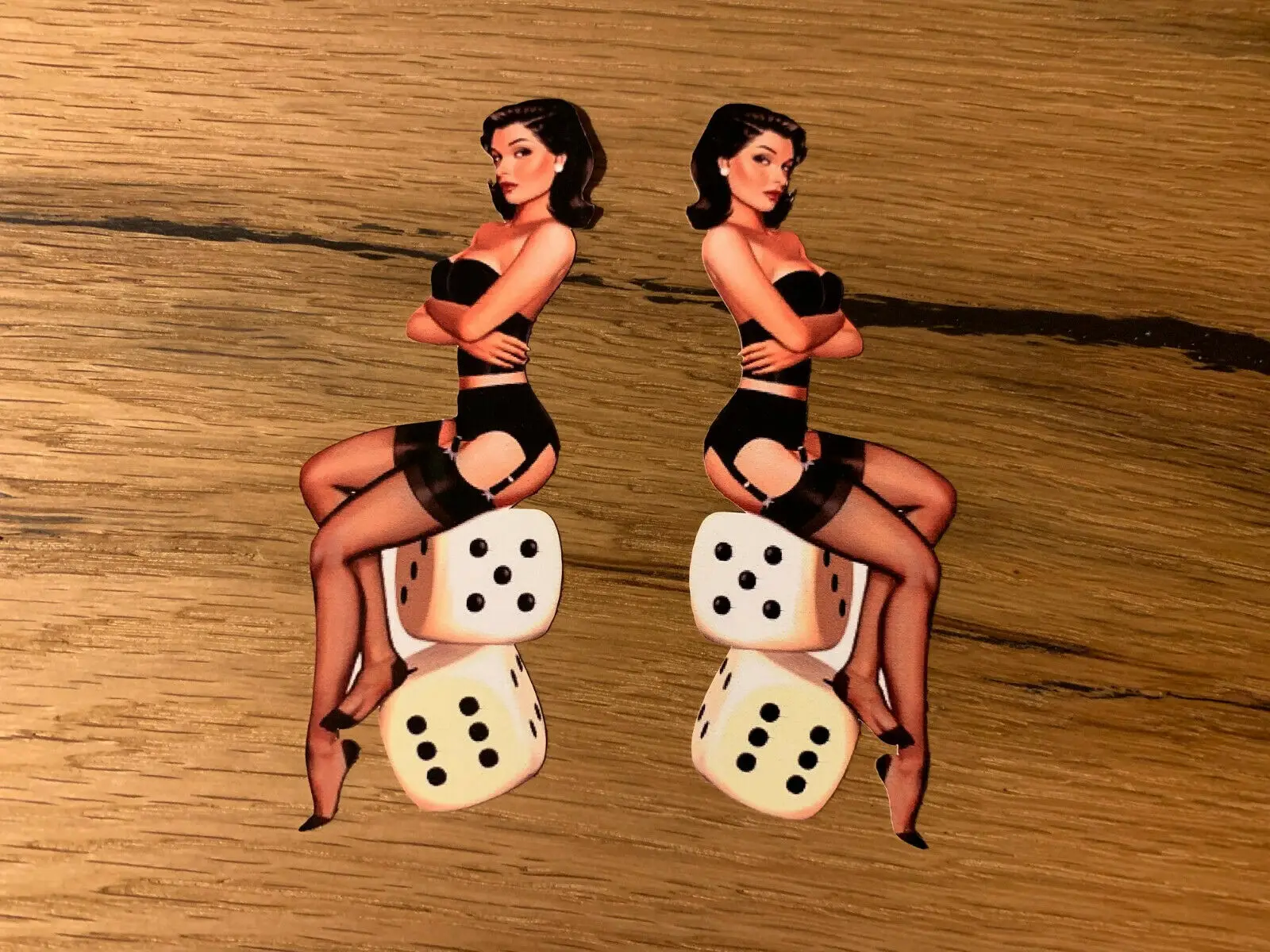 Девушка наклейка Pinup 50th 60th 70th Racer рокабилли тату Hot Rod Rat #517|Наклейки на стену| |