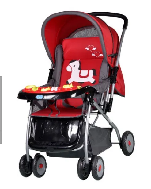 

Luxury baby stroller 3 in 1 High landscape stroller can sit reclining two-way light folding shock absorber newborn baby Pram