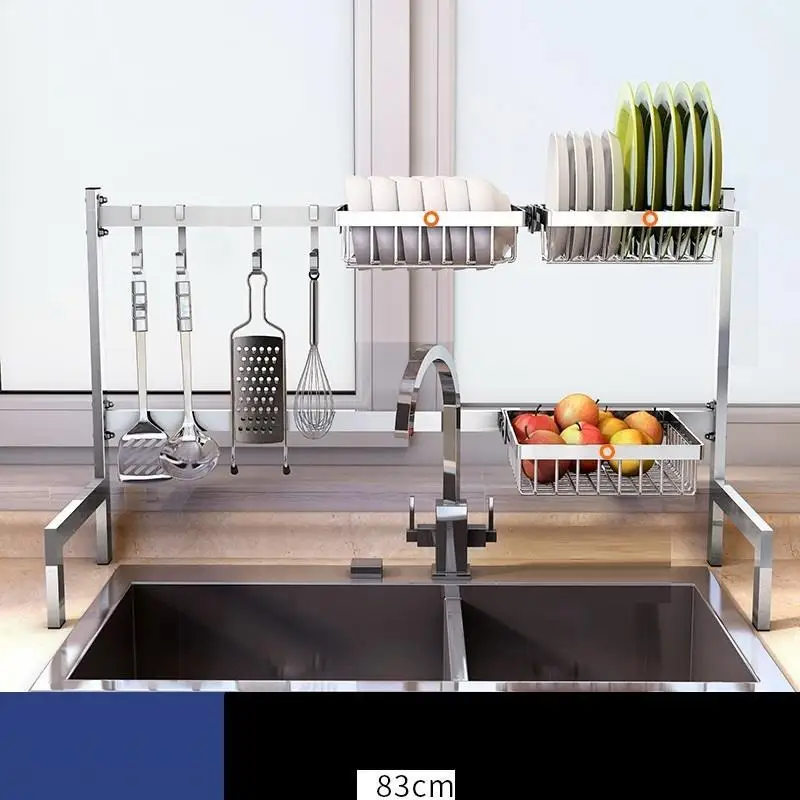 De Sink Accessories Cosina Almacenamiento Dish Drainer Stainless Steel Cocina Mutfak Rack Cozinha Cuisine Kitchen Organizer - Цвет: Number 14