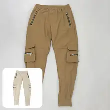 

Handsome Men Sweatpants Slim Long Solid Color Drawstring Men Cargo Pants Fitness Pants Cargo Pants