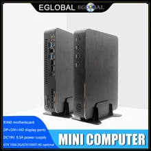 EGLOBAL мини игровой ПК I7 8700 i5 9400F GTX1050TI 4G Nvidia GPU Win10 Pro Barebone Nettop Linux настольный компьютер WiFi 2 * HDMI2.0