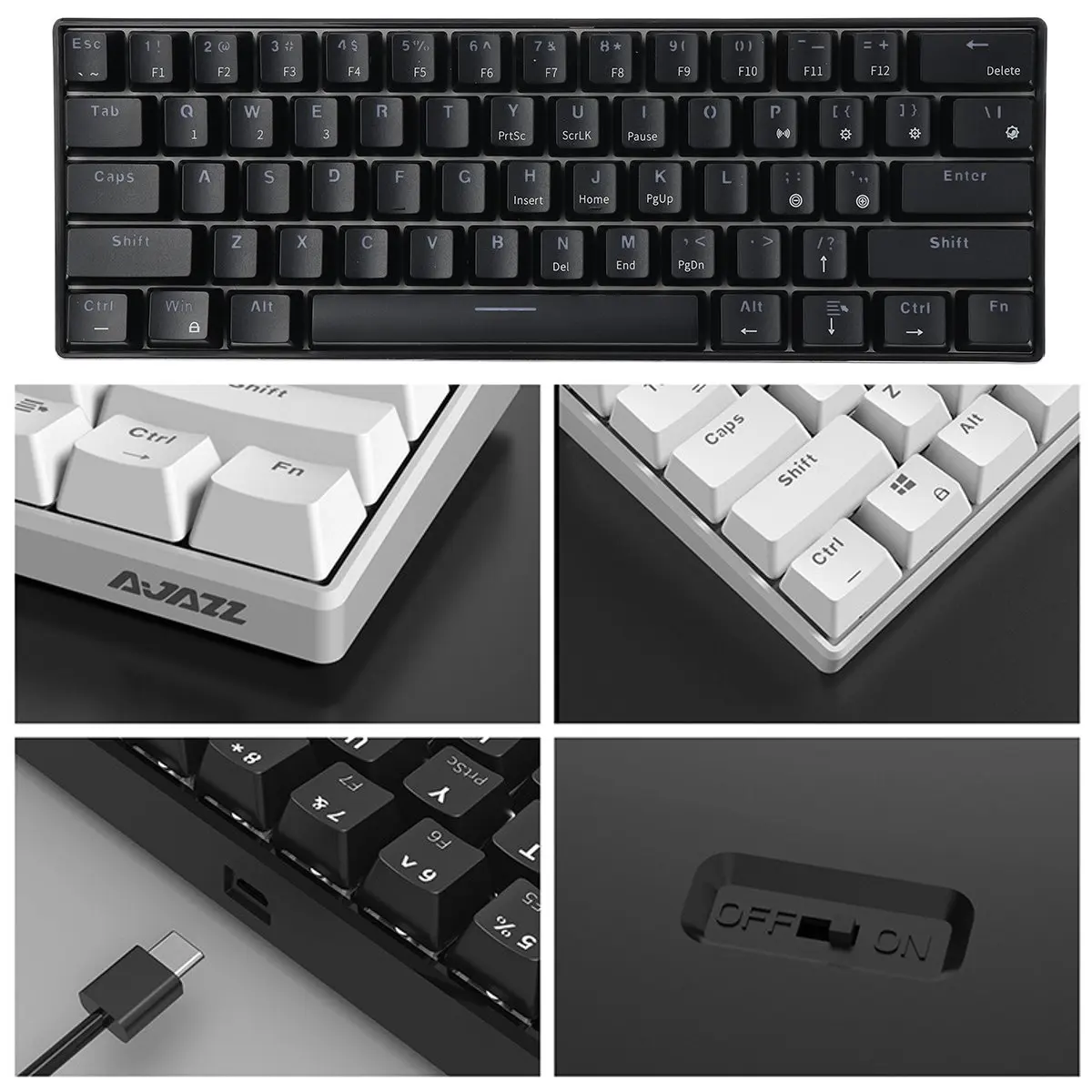 Backlit Keyboard 61 Keys Mechanical bluetooth Gaming Keyboard Multimedia Laptop Computer Clavier Notebook Computer Accessories