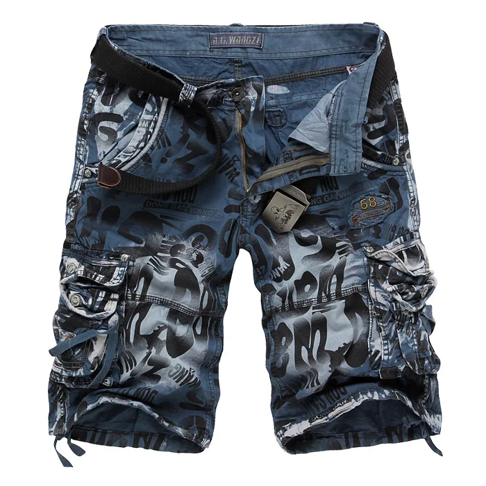 

Classic Long-MEN'S Middle Pants Plus-sized Camouflage English Bib Overall 5 Pants Multi-Bag 2292