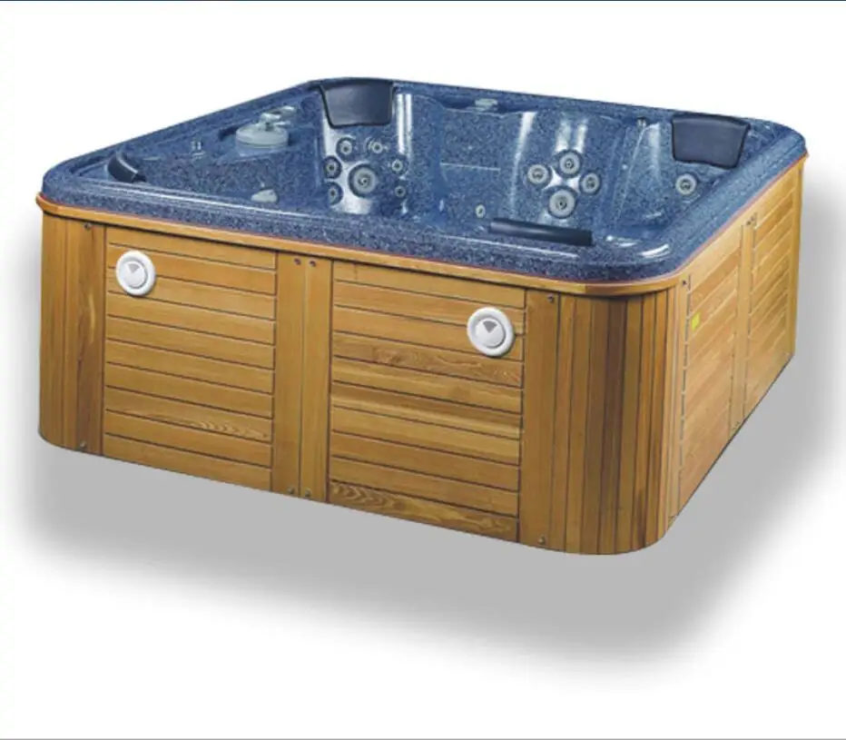 Description Picture 2 of item2120X2120X900mm 6 people Swimming Pool whirlpool Bathtub Acrylic Hydromassage Surfing Massage SPA 5510