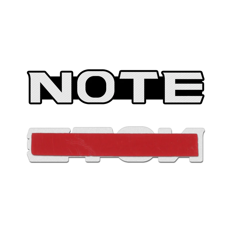 10pcs car audio decorate 3D Aluminum Badge Emblem Sticker For Nissan NOTE E11 E12 Accessories Car Styling