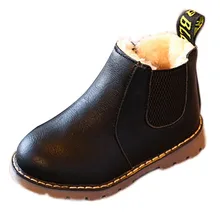 Ботинки для девочек; зимняя теплая плюшевая детская обувь на молнии; Botas для новорожденных; обувь для маленьких мальчиков и девочек; Уличная обувь для малышей; Tenis Infantil; 19Sep