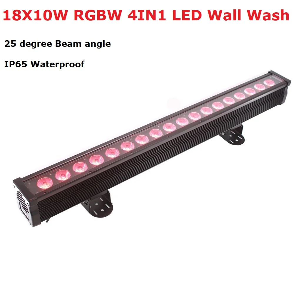 

Waterproof Bar Light 18X10W RGBW 4IN1 LED Wall Wash Light DMX LED Bar Line Bar Wash Wall Light Outdoor Lighting LED Dj Lights