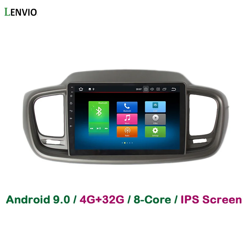 Автомобильный DVD плеер Lenvio с GPS навигацией восьмиядерным процессором 4 Гб ОЗУ 32