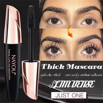 

4D Silk Fiber Lash Mascara Waterproof Thick Long-Lasting Makeup Eyelash Extension Black Thick Lengthening Eyelashes Cosmetics