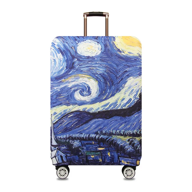 VOGVIGO Printed Trolley Luggage Protective Covers Travel Suitcase Case Elastic Suitcase Accesspries For 18-32 Inch Luggage Cover