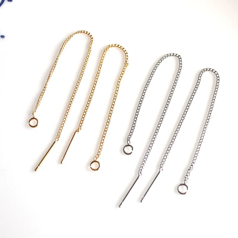 

4 шт./партия, позолоченные серьги-гвоздики