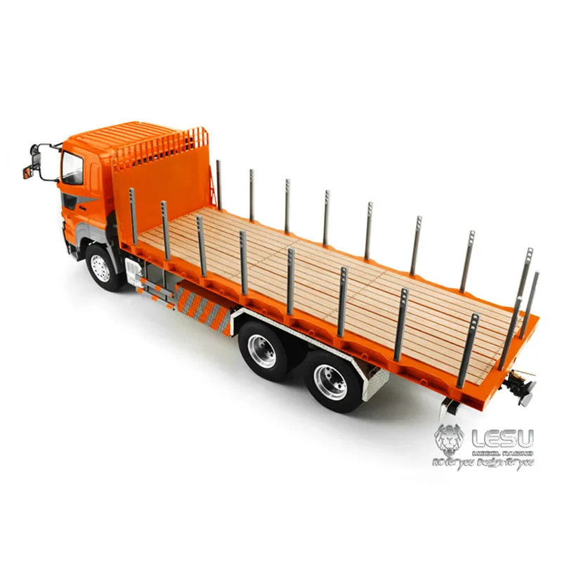 1/14 LESU RC HINO700 6x4 бортовой прицеп тягач с металлическим шасси