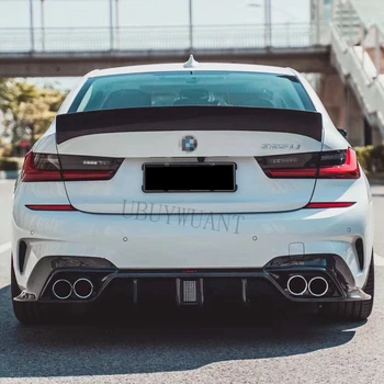 

Carbon Fiber CF Style Exterior Rear Spoiler Tail Trunk Boot Wing Decoration For BMW New 3 Series G20 2019 2020 Car Styling