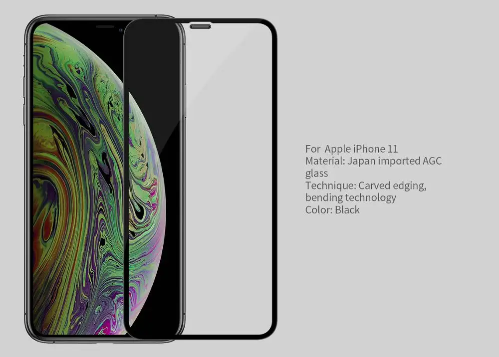 Nillkin 3D CP+ MAX полное покрытие из закаленного стекла для Apple iPhone 11 6,1 дюймов Анти-взрыв протектор экрана