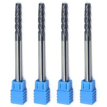 

HRC50 End mills Accessories Equipment Extra Long Shank Tungsten Carbide 4 Flutes 4/6/8/10MM Portable