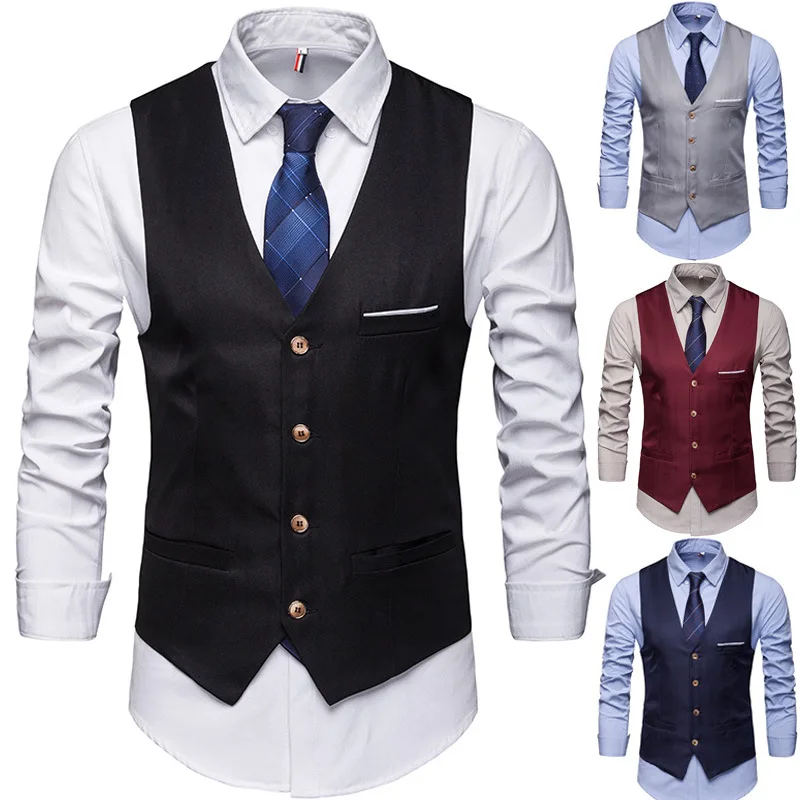 Men's Clothing new Tops Tees fashion Tank Tops British vest suit tide Korean style the self-cultivation Vest Professional vest Men's Clothing new Tops Tees fashion Tank Tops British vest suit tide Korean style the self-cultivation Vest Professional vest