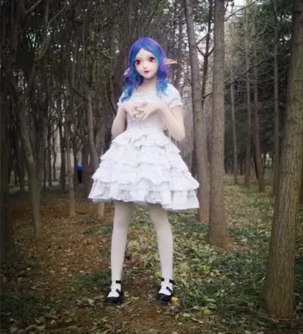 Новые-30) BJD Кигуруми для транссексуалов, Красота макияж Косплэй силиконовая маска Аниме Kigurumi маски резиновые секс куклы