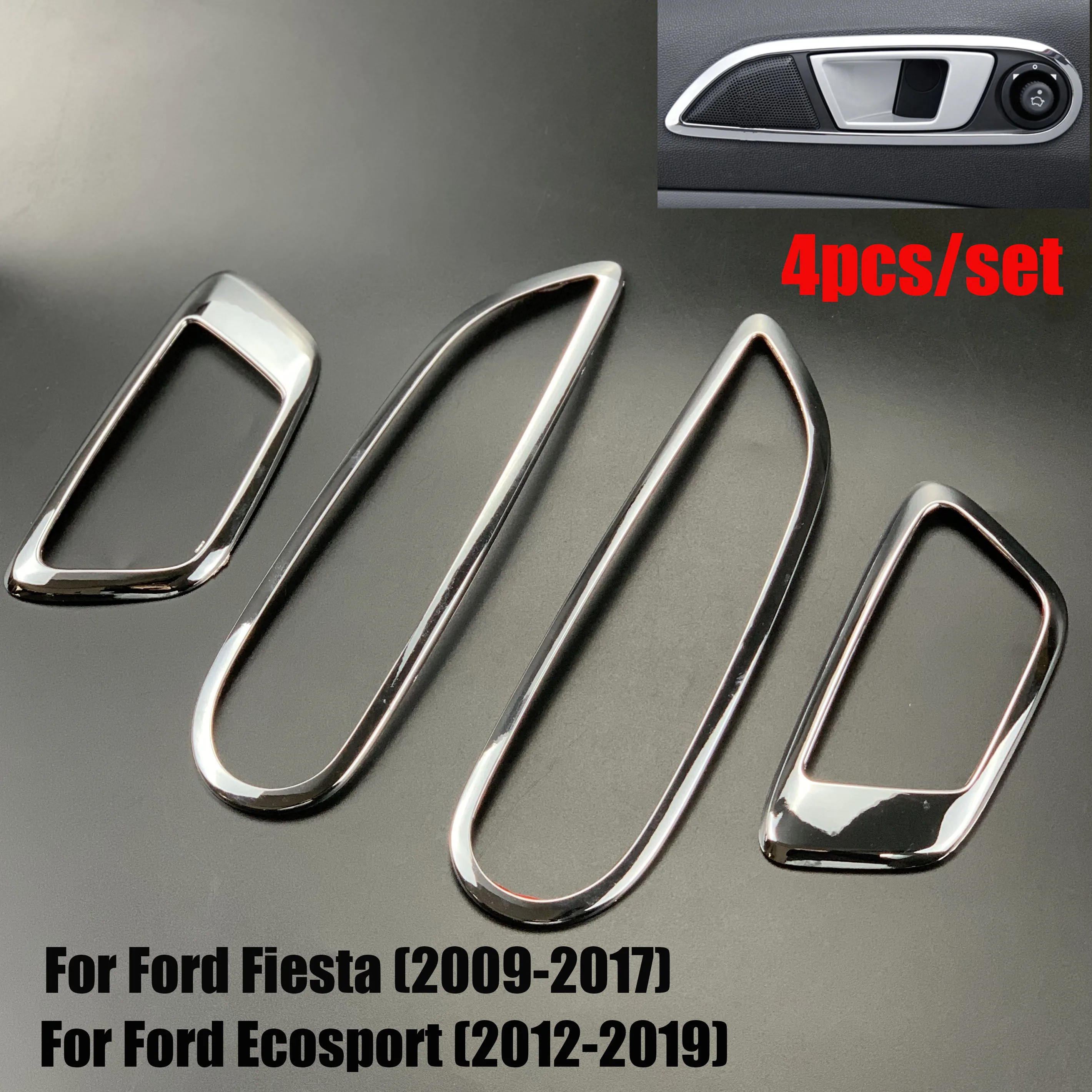 Neue Design! Trim zubehör edelstahl innen outlet dekoration ring 2  teile/satz für Ford Fiesta 2010-2015 - AliExpress