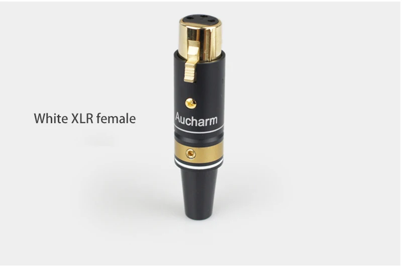 Алюминиевый корпус позолоченный Аудио Адаптер XLR 3Pin мужской/женский аудио адаптер соединитель конвертер HIFI баланс кабель G1045