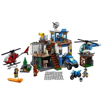 

Bricks Mountain Police Headquarters City Police 60174 Building Blocks Model toys for Childrens kid gift 705Pcs