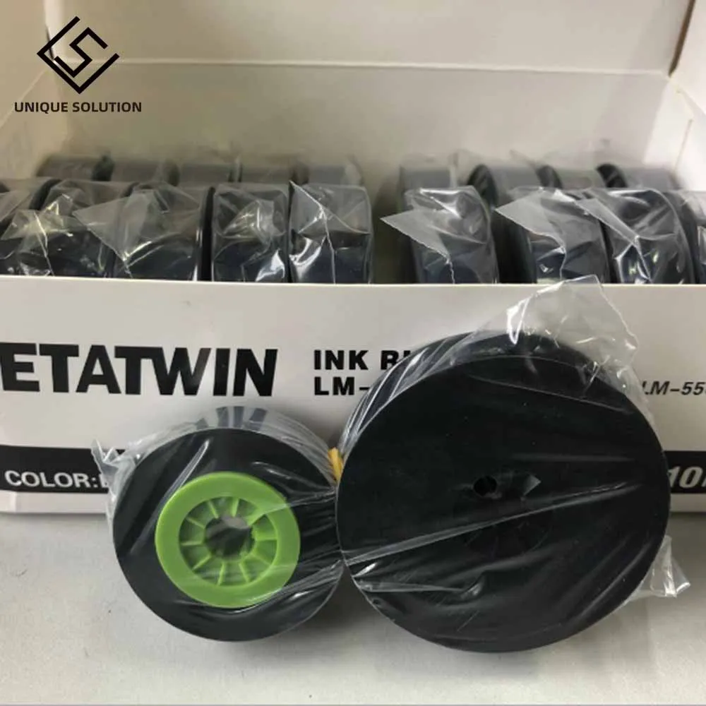 10 Pack Ink Ribbon LM-IR50B Black For MAX LETATWIN Cable ID Printer Electronic Lettering Machine LM-550A E 15