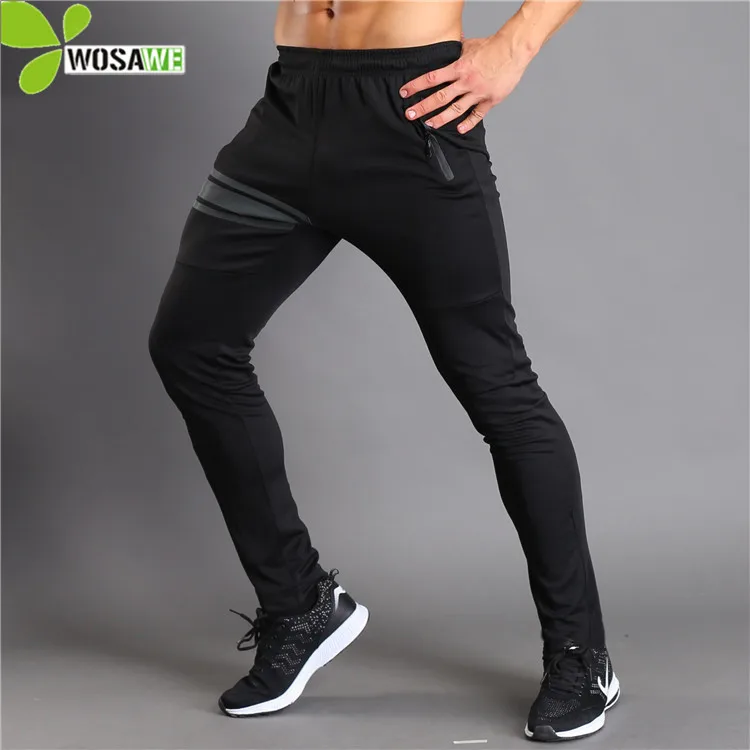 

BARBOK Men's Sports Running Pants Sportswear Clothes Breathable Yoga Fitness Training Gym Leggings Elastic Slim Jogging Trousers