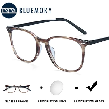 

BLUEMOKY Prescription Eyeglasses Men Myopia Hyperopia Optical Eyewear Transparent 2020 New Anti Blue Ray Photochromic Glasses