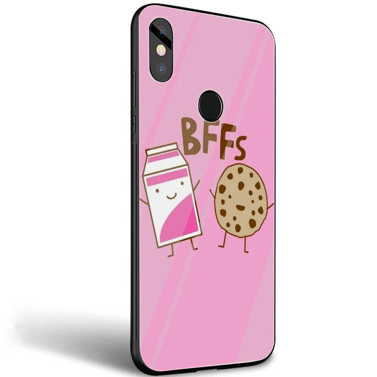 BFF лучшие друзья девчачье стекло чехол для телефона Xiaomi mi 8 Lite 9 A1 A2 Red mi Note 5 6 7 Pro 6A 4X Pocophone F1 чехол - Цвет: G6