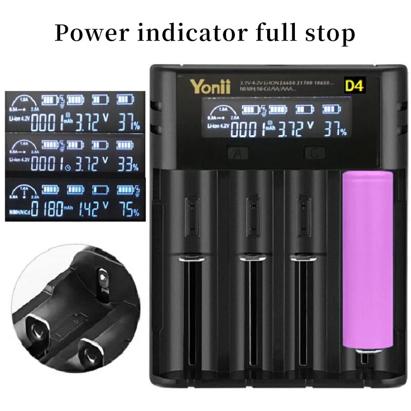 Lcd 3,7 V 18650 18350 18500 21700 20700B 20700 14500 26650 AA NiMH зарядное устройство для литиевых батарей с 16 шт 18650 литий-ионным аккумулятором