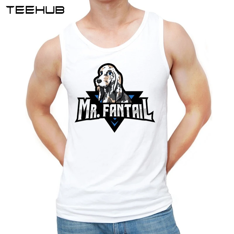Teehub Мода Mr Fantail дизайн мужские майки смешной o-образным вырезом Повседневный жилет без рукавов Мужская футболка
