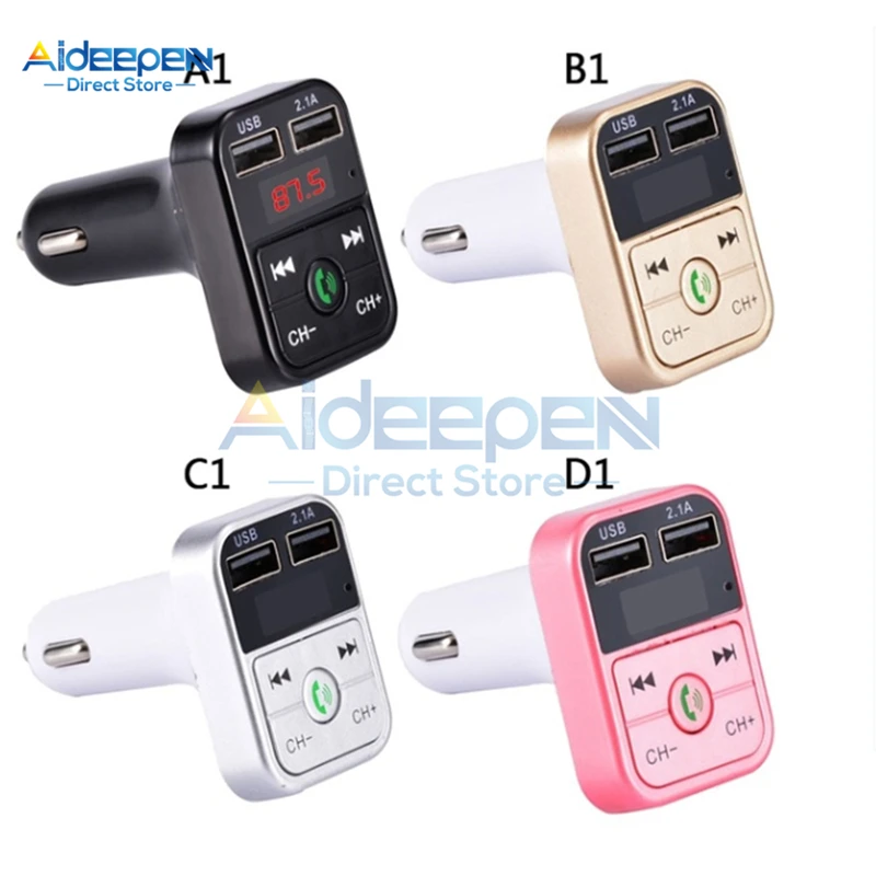Автомобильный Bluetooth MP3 плеер Авто fm-передатчик Беспроводной Громкая связь аудио приемник 2.1A двойной USB быстрое зарядное устройство автомобильные аксессуары