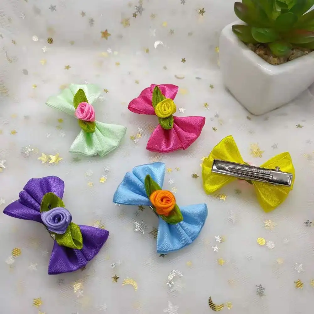 

Creative Cloth flower hair accessories pet hairpin puppy hair clip dog head ornament #TL19091102