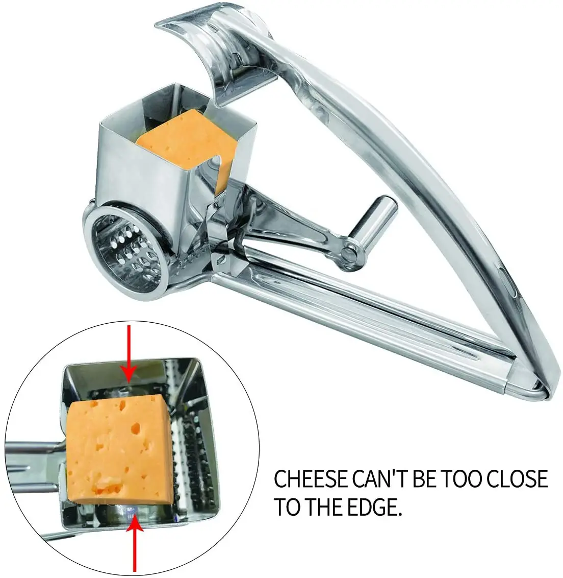 Manual Vegetable Fruit Mandoline Slicer Cheese Grater with 3Blades Fruit Cutter Nut Shredder Rotary Drum Chopper Kitchen Cozinha