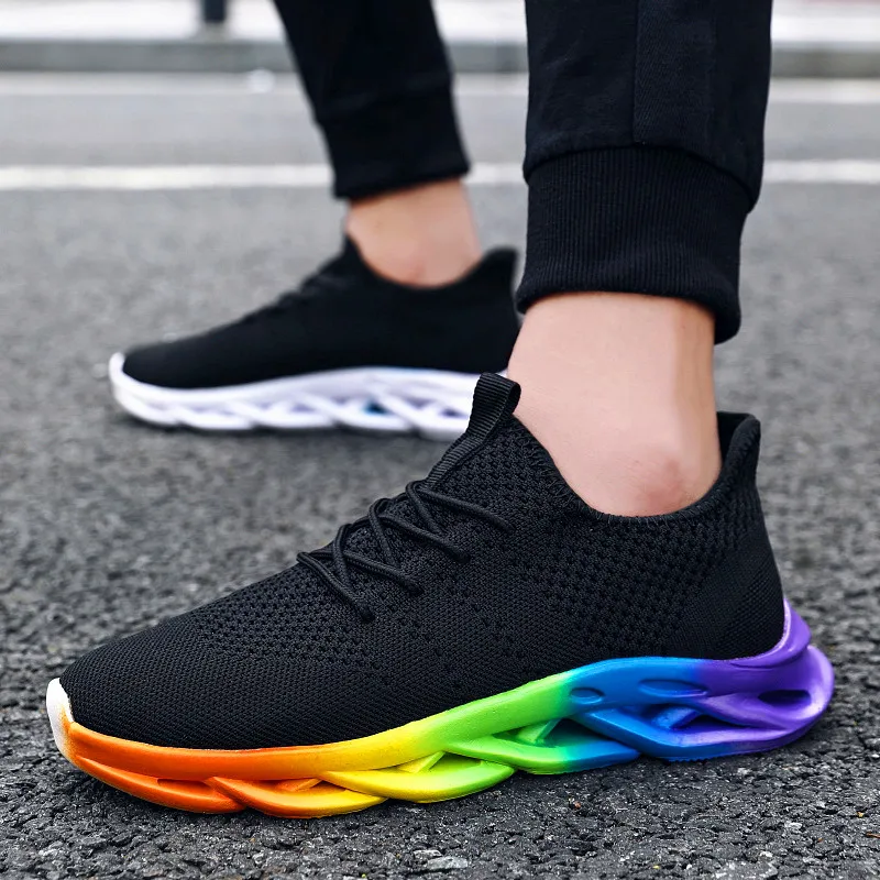 Новинка Легкая обувь для бега Мужская повседневная Спортивная дышащая на