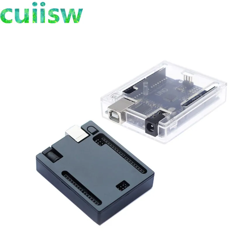 Black ABS Plastic Case Shell Transparent Box for Arduino UNO R3 plastic case